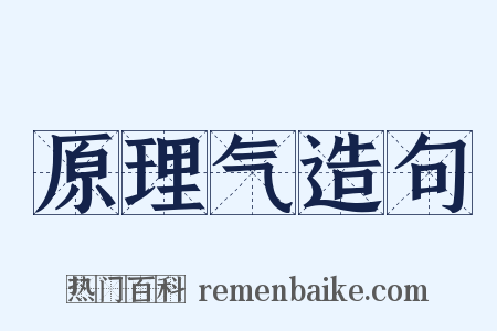 原理气造句是什么意思的图片